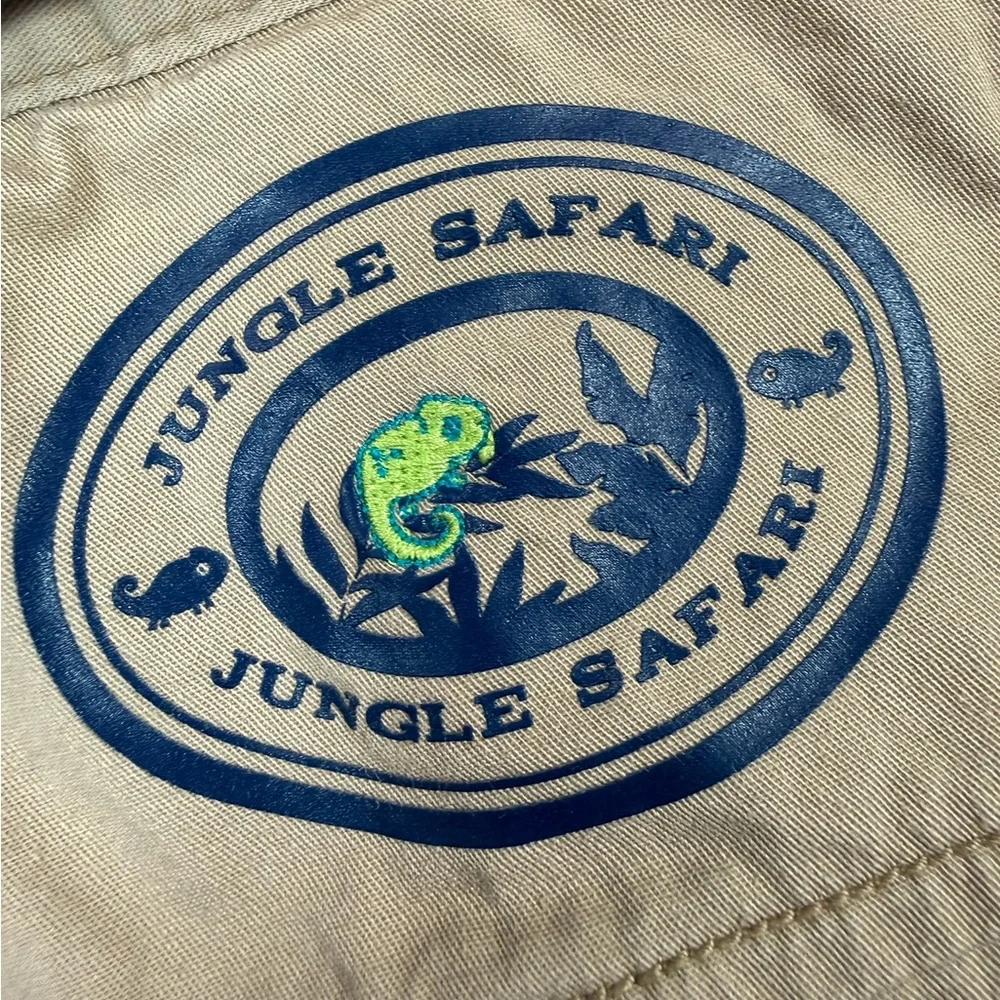 GYMBOREE Baby Boys'‎ Khaki Jungle Safari Cargo 100% Cotton Button Up Romper 0-3M